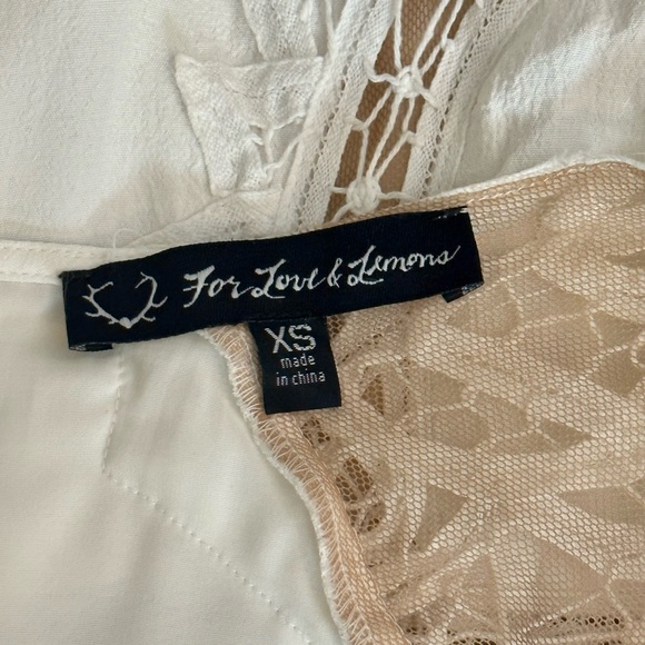 For Love & Lemons x Revolve Dress White XS - Picture 7 of 8